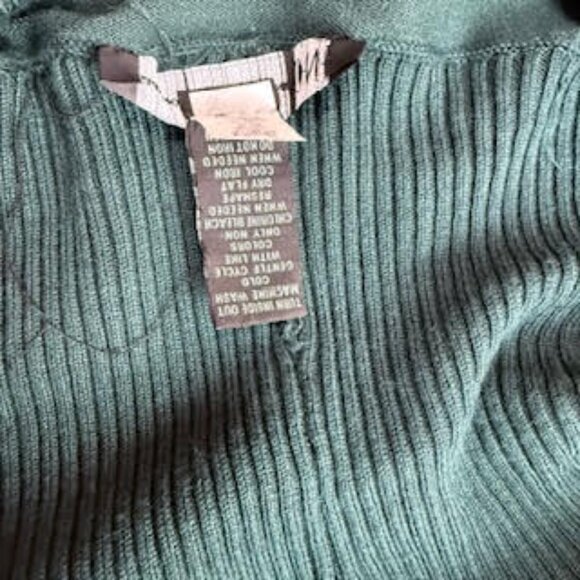 INC International Concepts Buckle Tunic Sweater Hunter Green Women’s Size L NWT - Picture 11 of 12